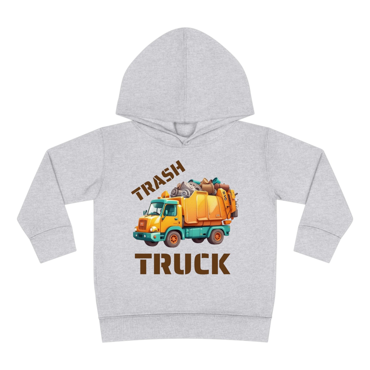 Trash Truck Cartoon Toddler Pull Over Hoodie Sweater