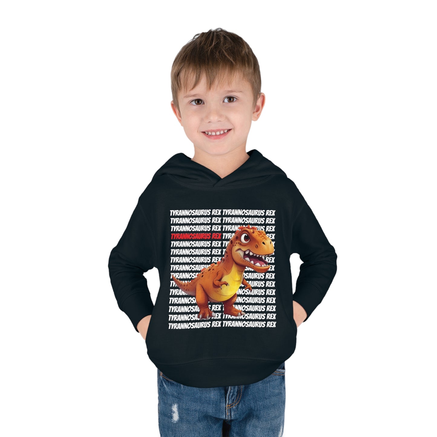 Tyrannosaurus Rex Dinosaur Toddler & Kids Pull Over Hoodie Sweater