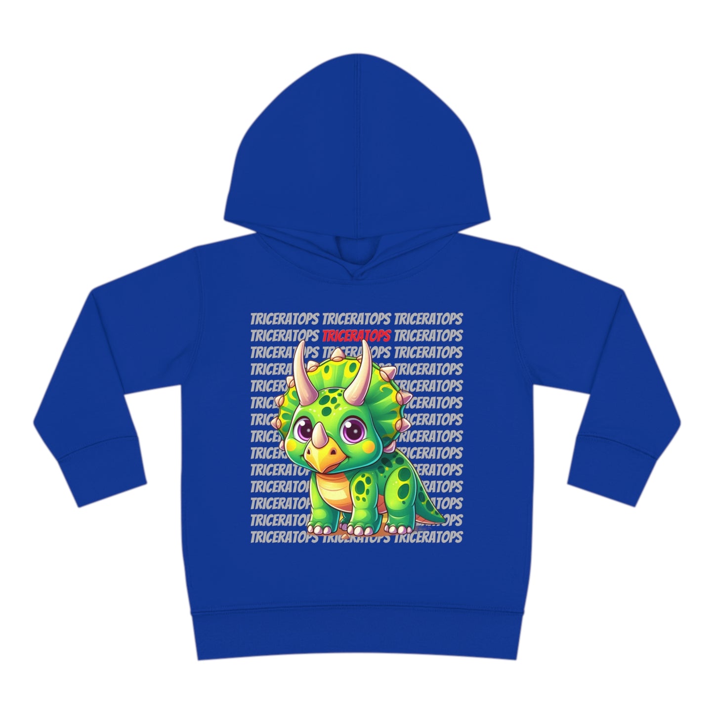 Triceratops Cartoon Dinosaur Toddler & Kids Hoodie Sweater