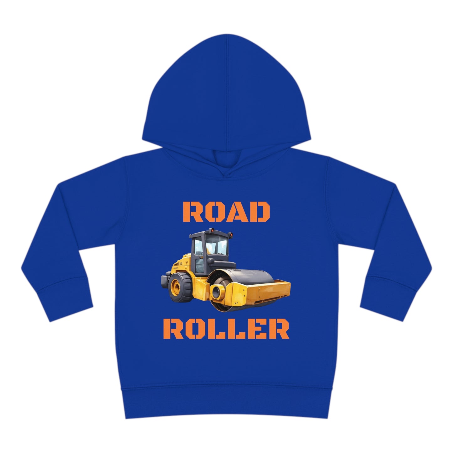 Road Roller Construction Vehicle Toddler Pullover Fleece Hoodie