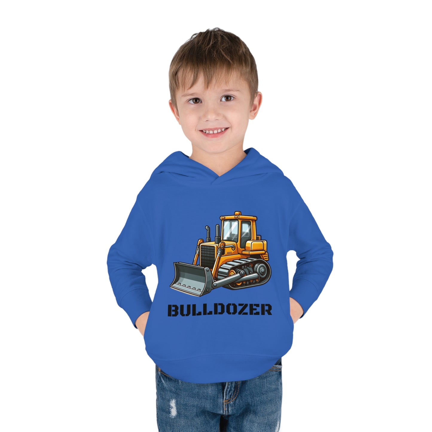 Bulldozer Construction Vehicle Pullover Fleece Hoodie