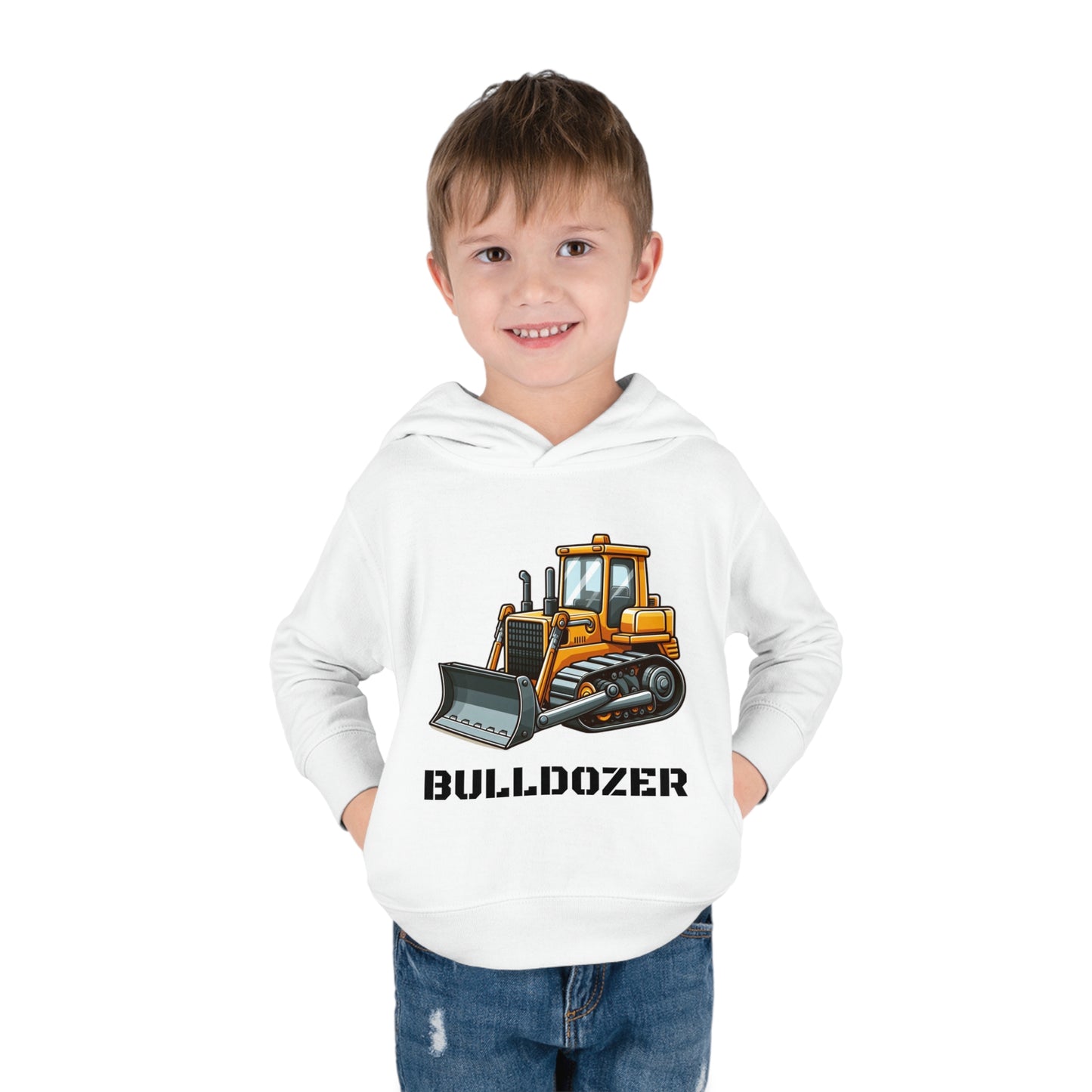 Bulldozer Construction Vehicle Pullover Fleece Hoodie