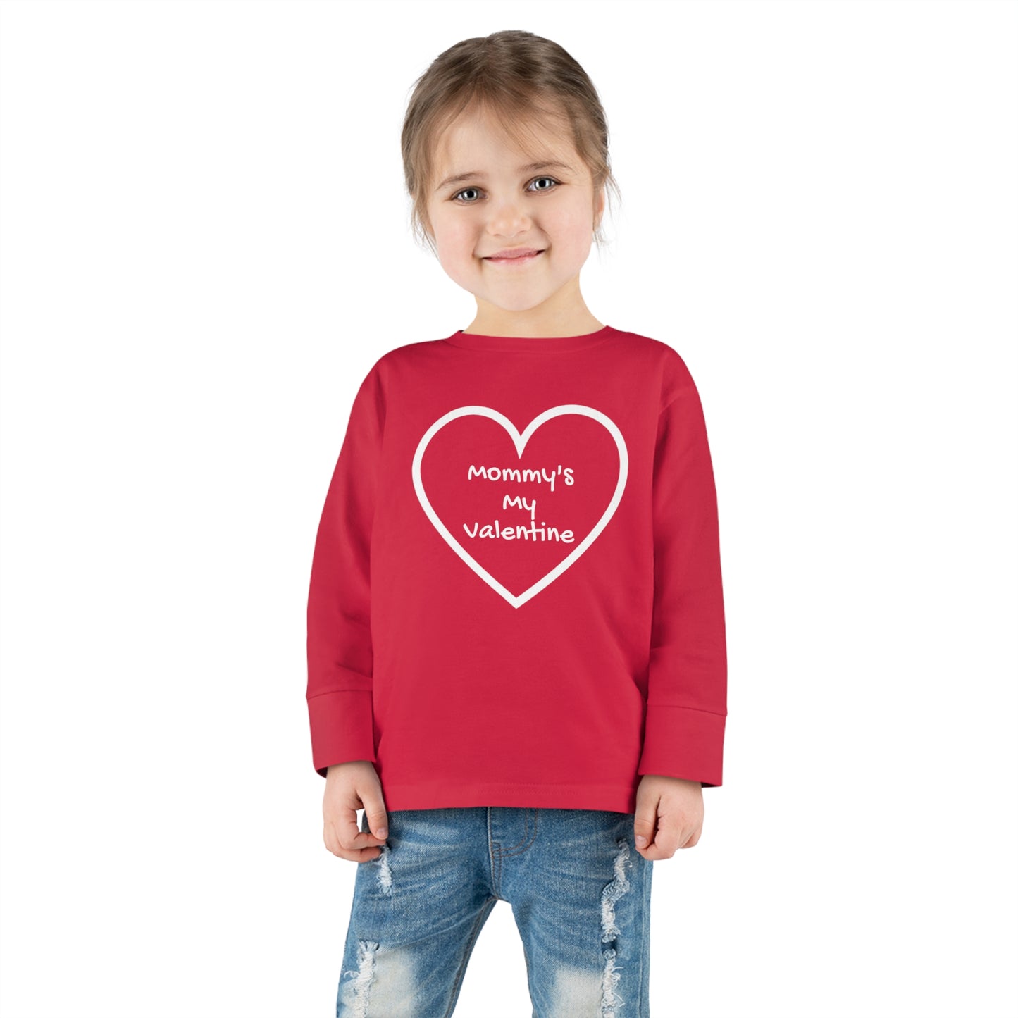 Mommy's My Valentine - Toddler Long Sleeve Tee