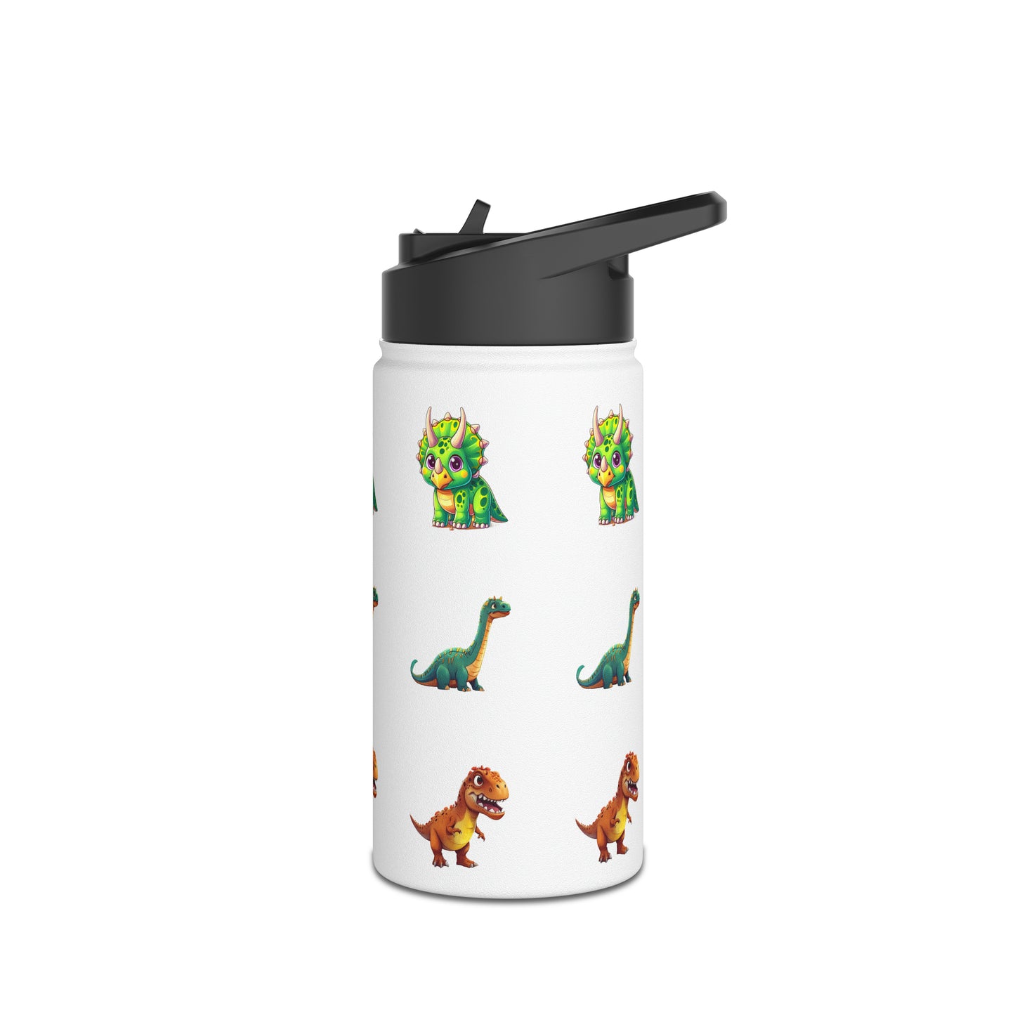 Kids & Toddler Dinosaur - Stainless Steel Water Bottle, Standard Lid