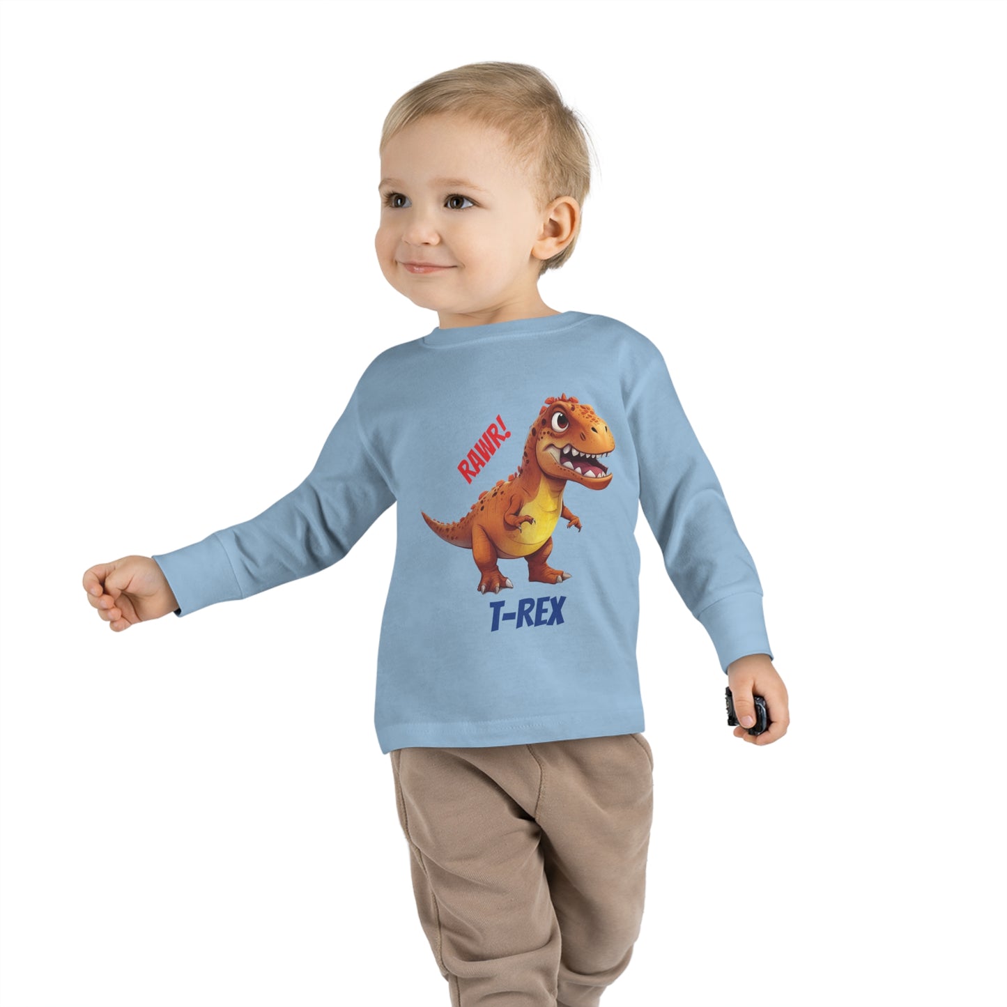 T-Rex Dinosaur - Toddler Long Sleeve Tee