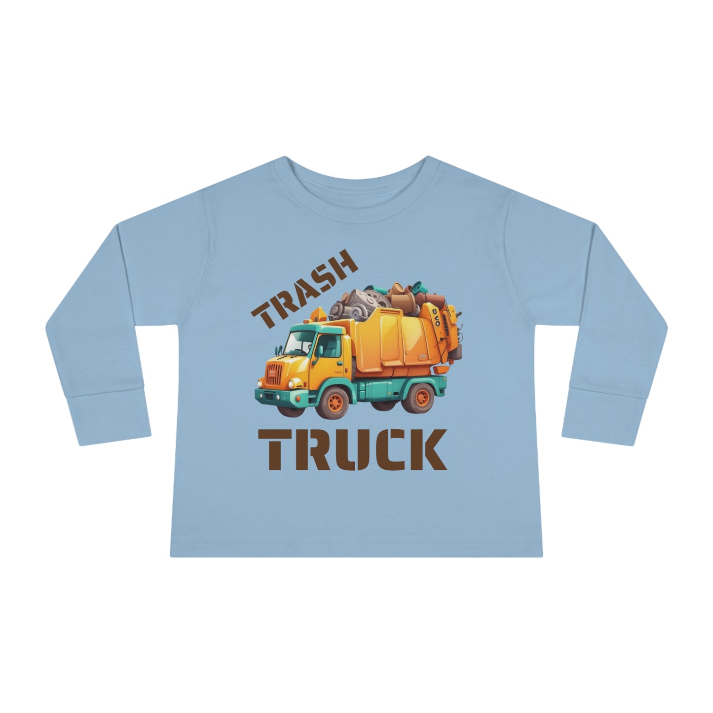 Trash Truck Cartoon Toddler Long Sleeve T-shirt