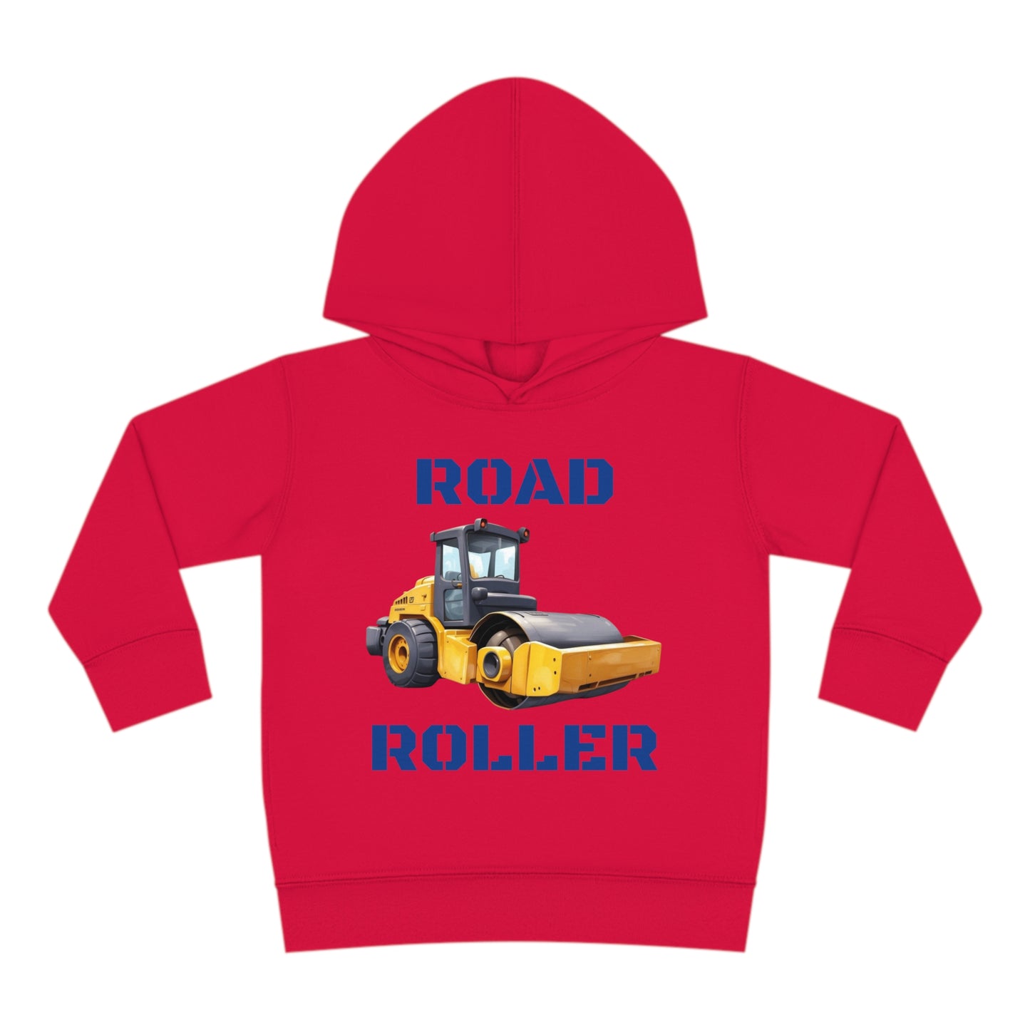 Road Roller Construction Vehicle Toddler Pullover Fleece Hoodie