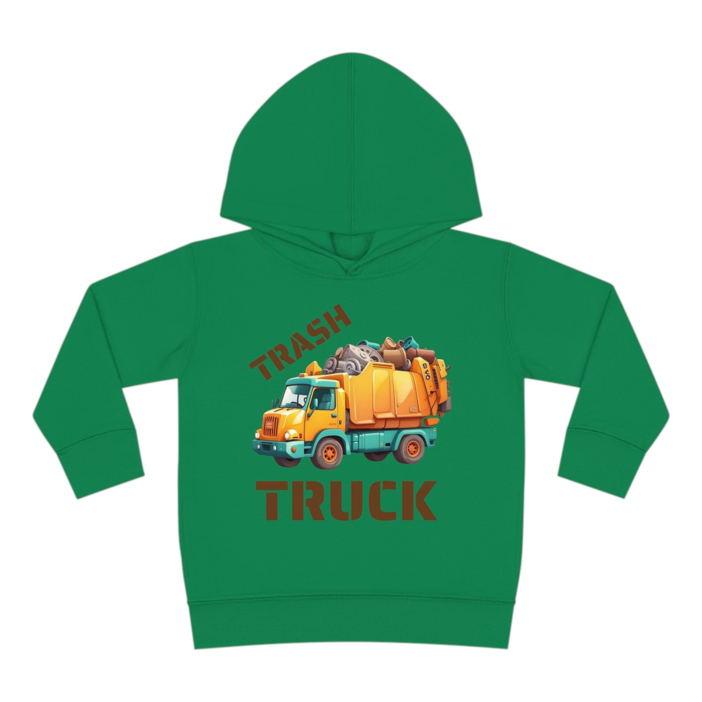 Trash Truck Cartoon Toddler Pull Over Hoodie Sweater