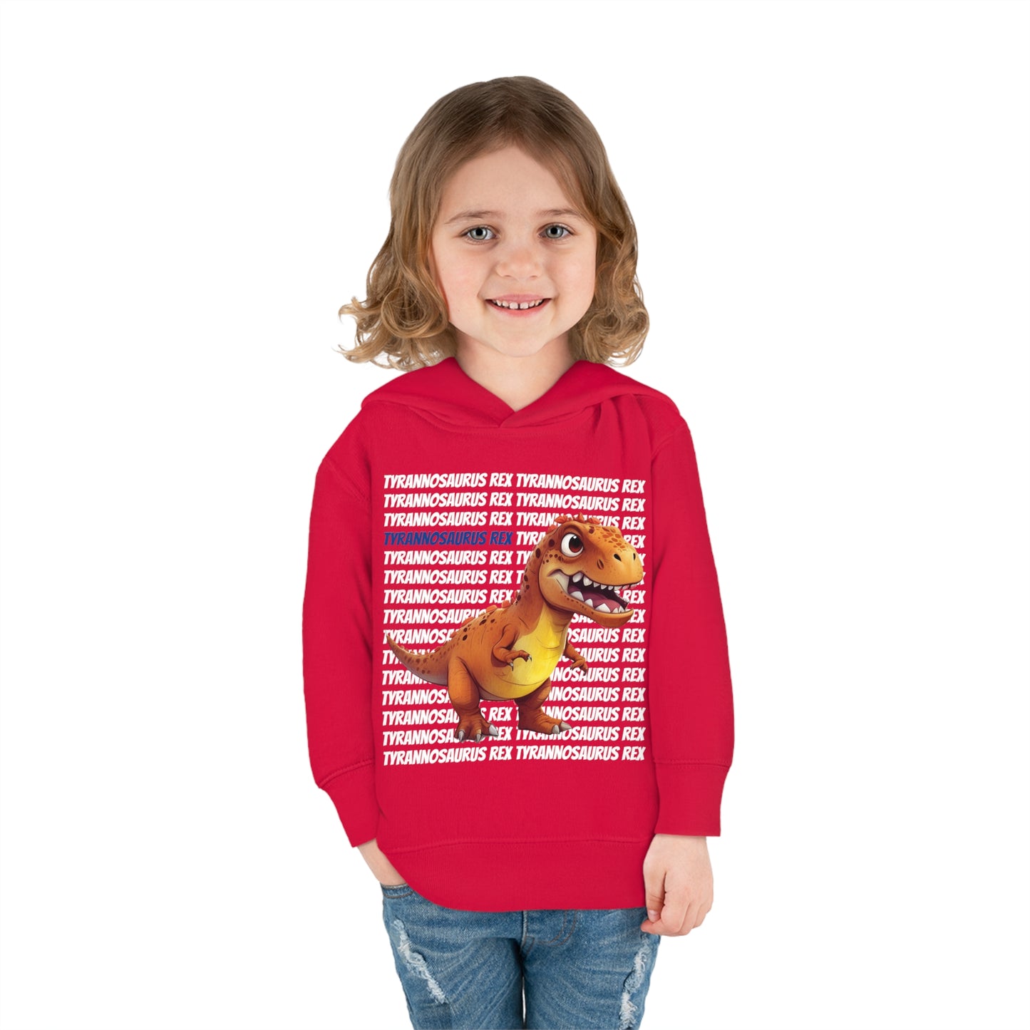 Tyrannosaurus Rex Dinosaur Toddler & Kids Pull Over Hoodie Sweater