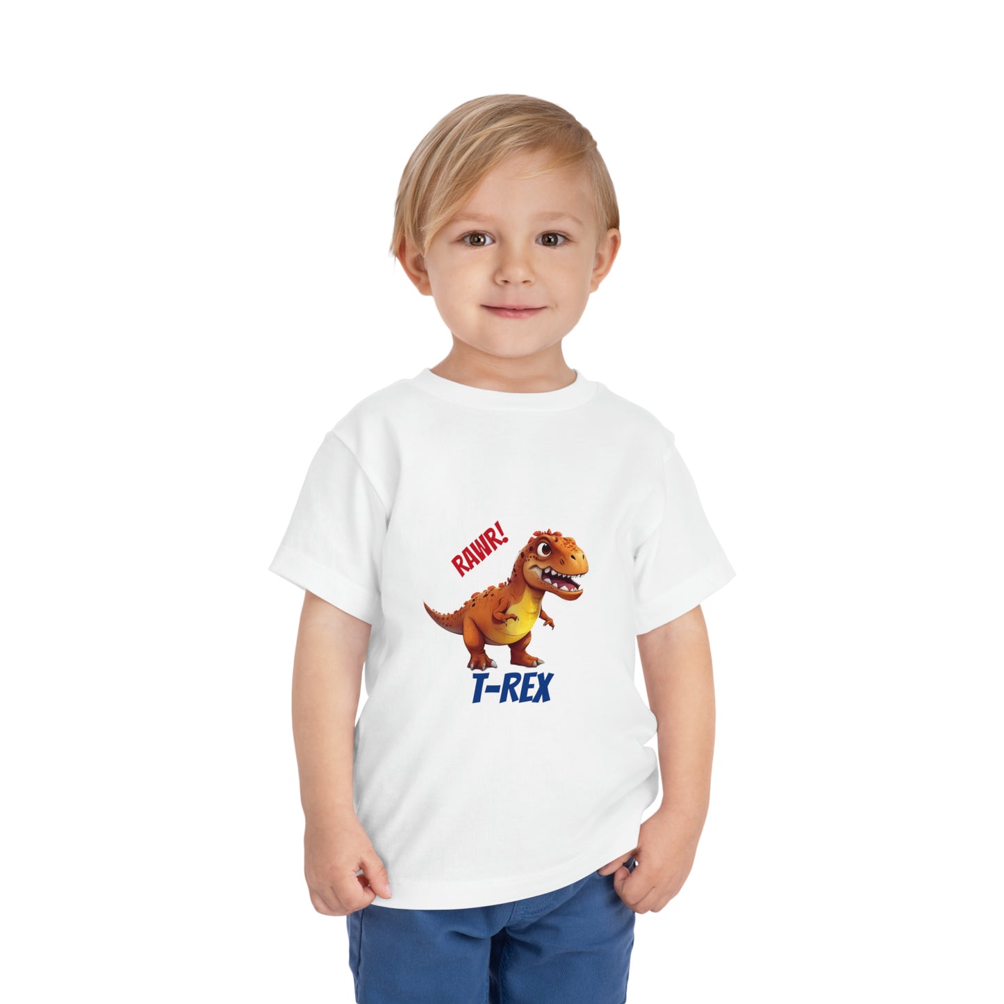 T-Rex Dinosaur Toddler Short Sleeve Tee