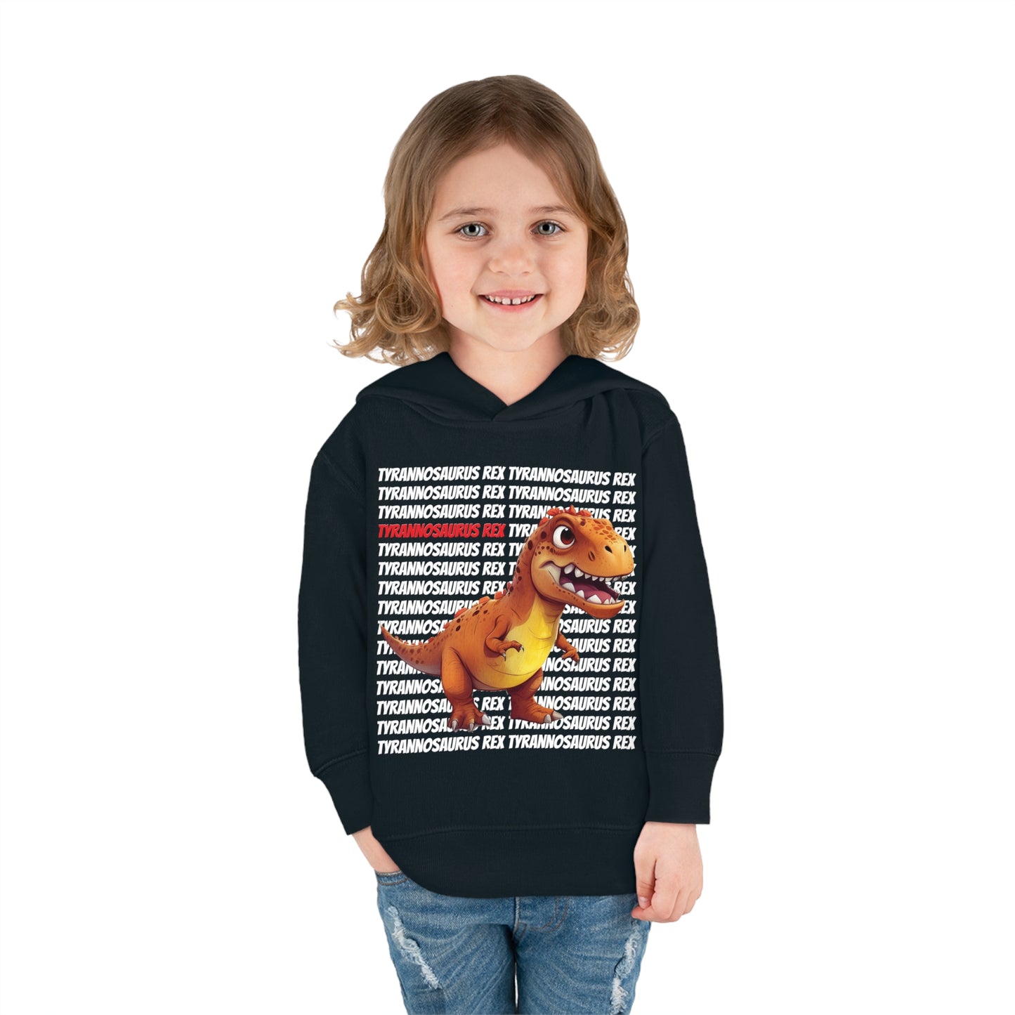 Tyrannosaurus Rex Dinosaur Toddler & Kids Pull Over Hoodie Sweater