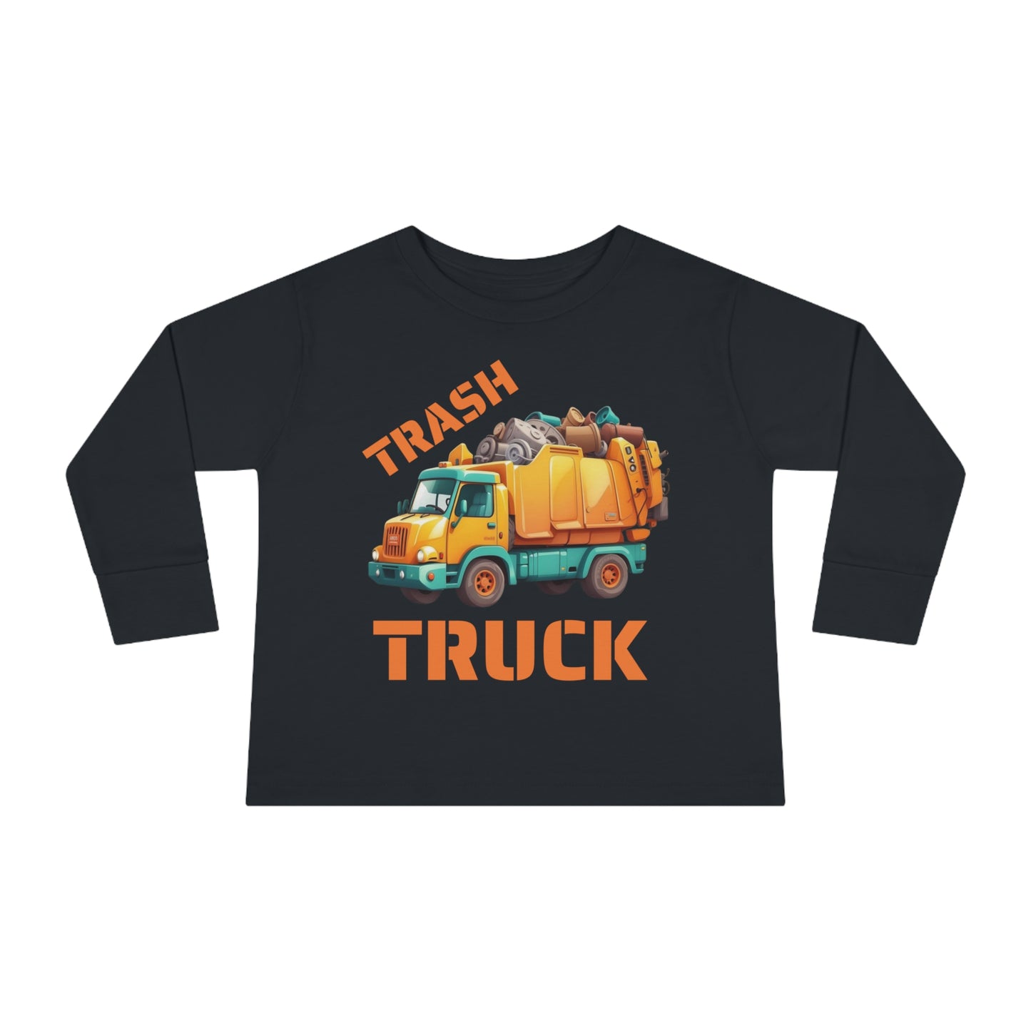 Trash Truck Cartoon Toddler Long Sleeve T-shirt