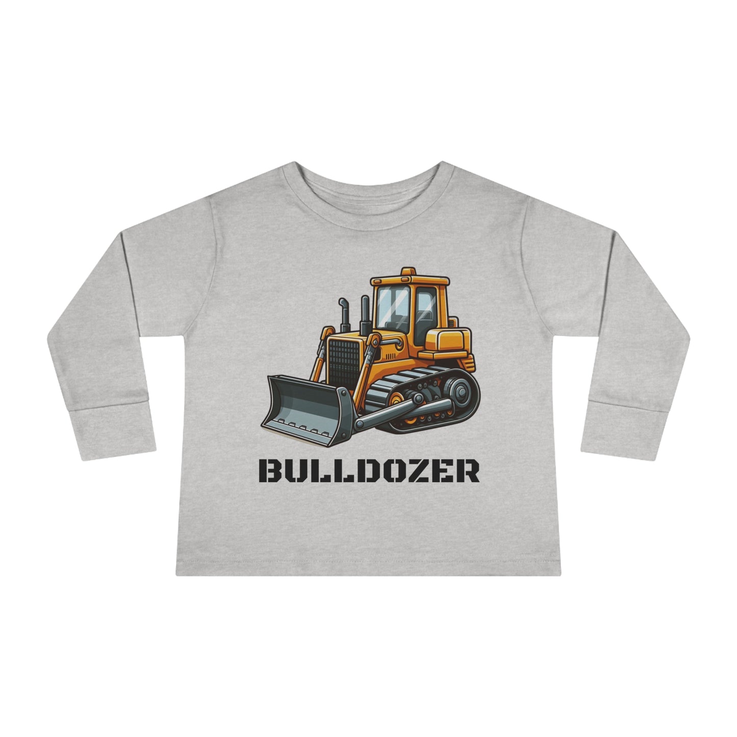 Bulldozer Construction Vehicle Toddler Long Sleeve T-shirt