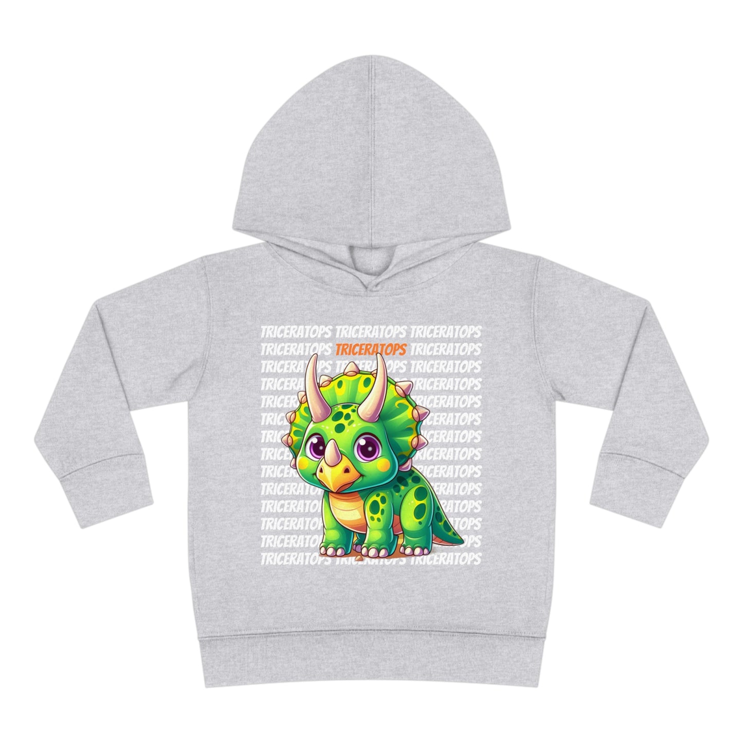 Triceratops Cartoon Dinosaur Toddler & Kids Hoodie Sweater