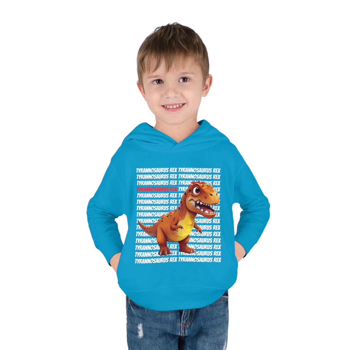 Tyrannosaurus Rex Dinosaur Toddler & Kids Pull Over Hoodie Sweater