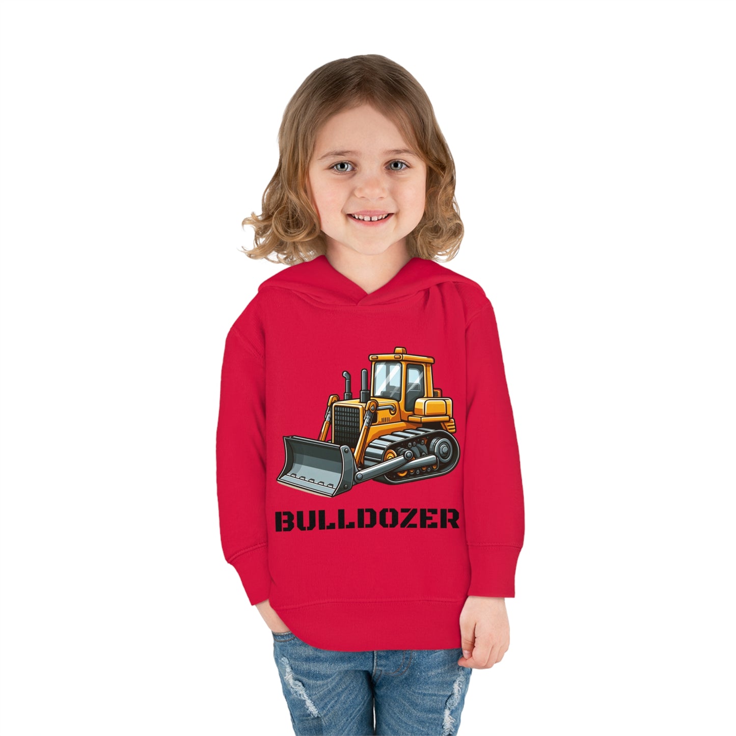 Bulldozer Construction Vehicle Pullover Fleece Hoodie