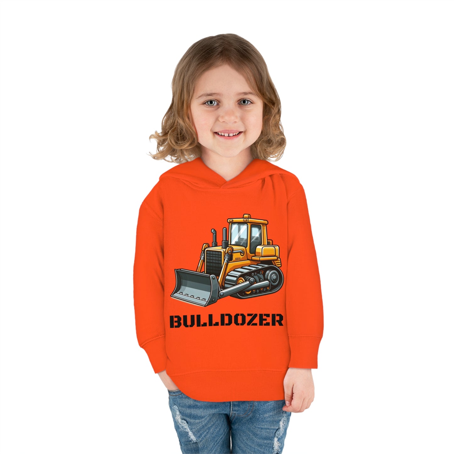 Bulldozer Construction Vehicle Pullover Fleece Hoodie