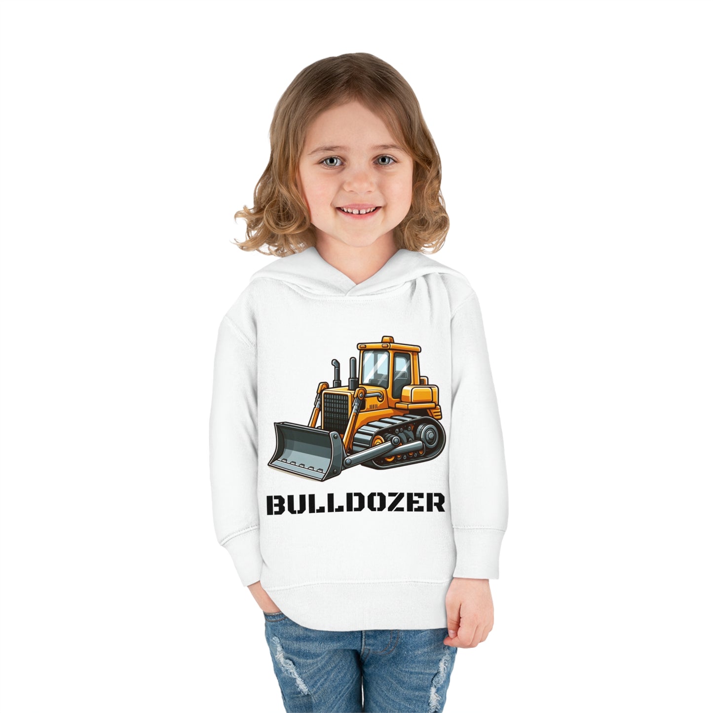 Bulldozer Construction Vehicle Pullover Fleece Hoodie