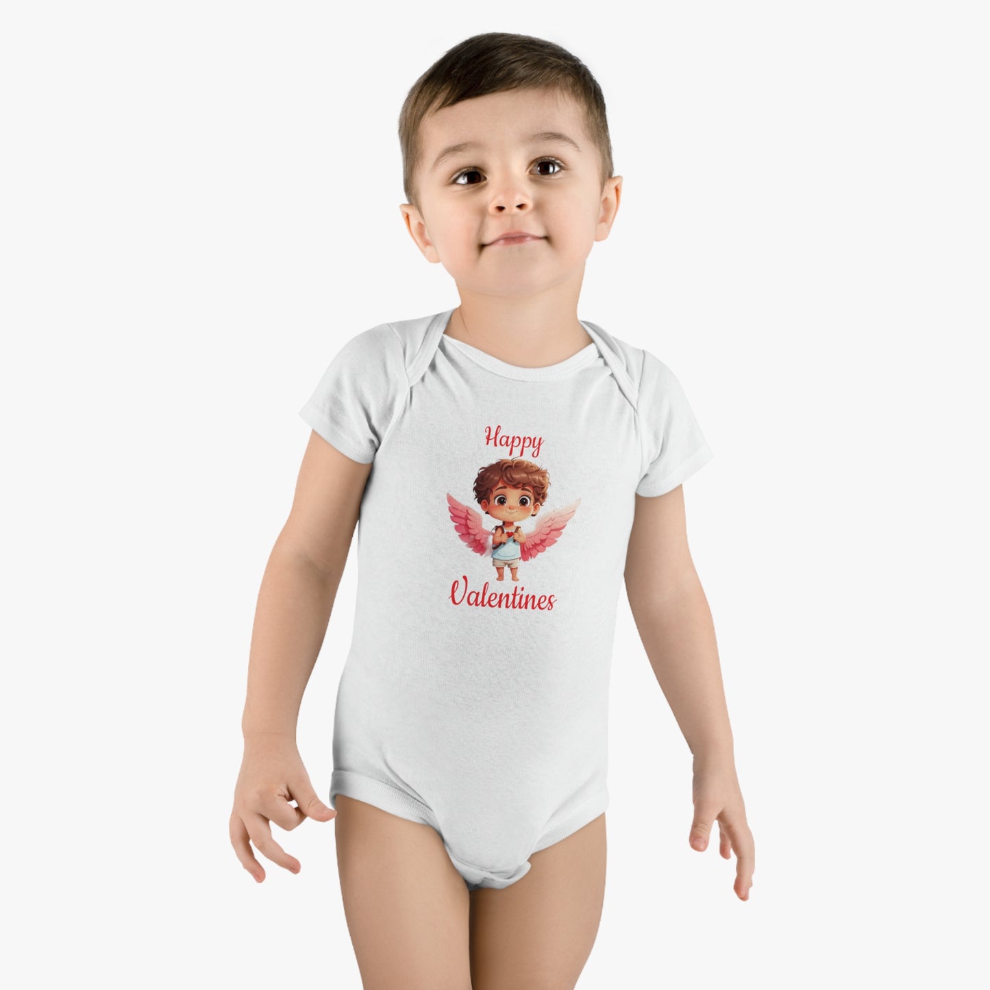 Happy Valentines - Baby Short Sleeve Onesie®