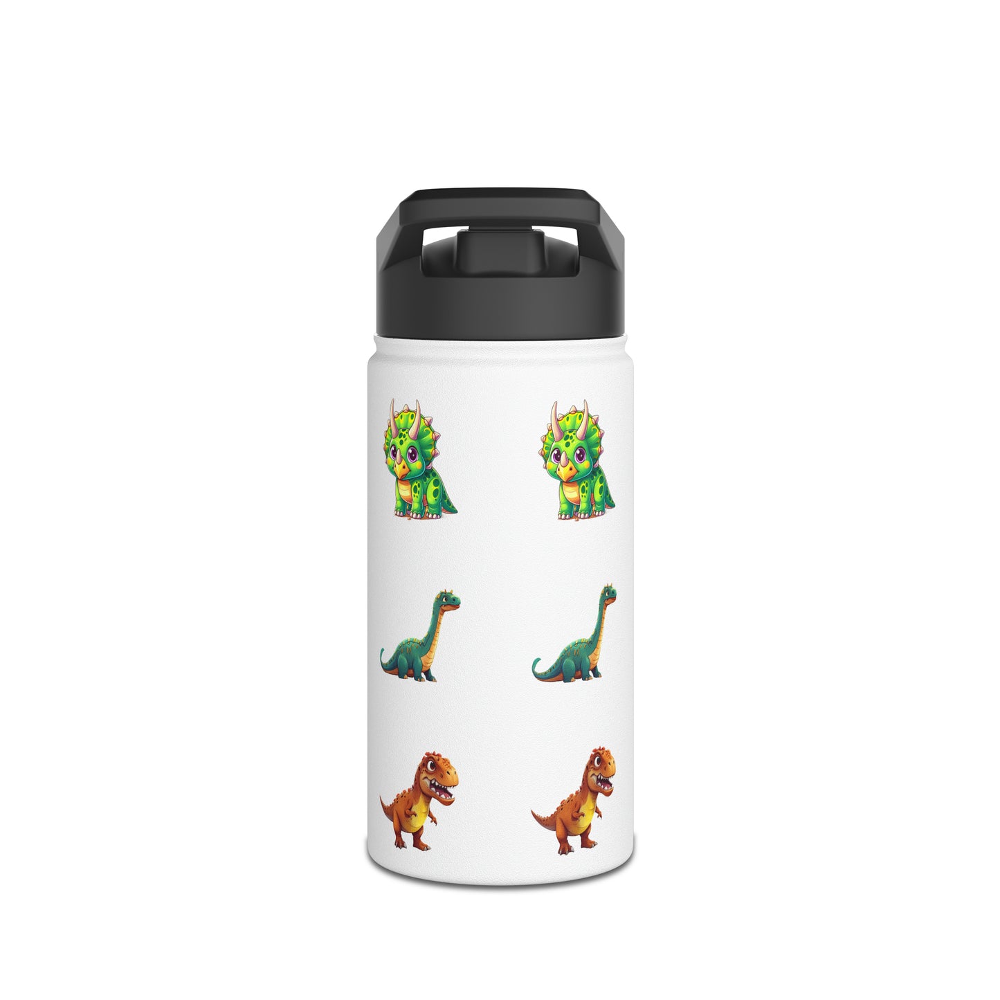 Kids & Toddler Dinosaur - Stainless Steel Water Bottle, Standard Lid