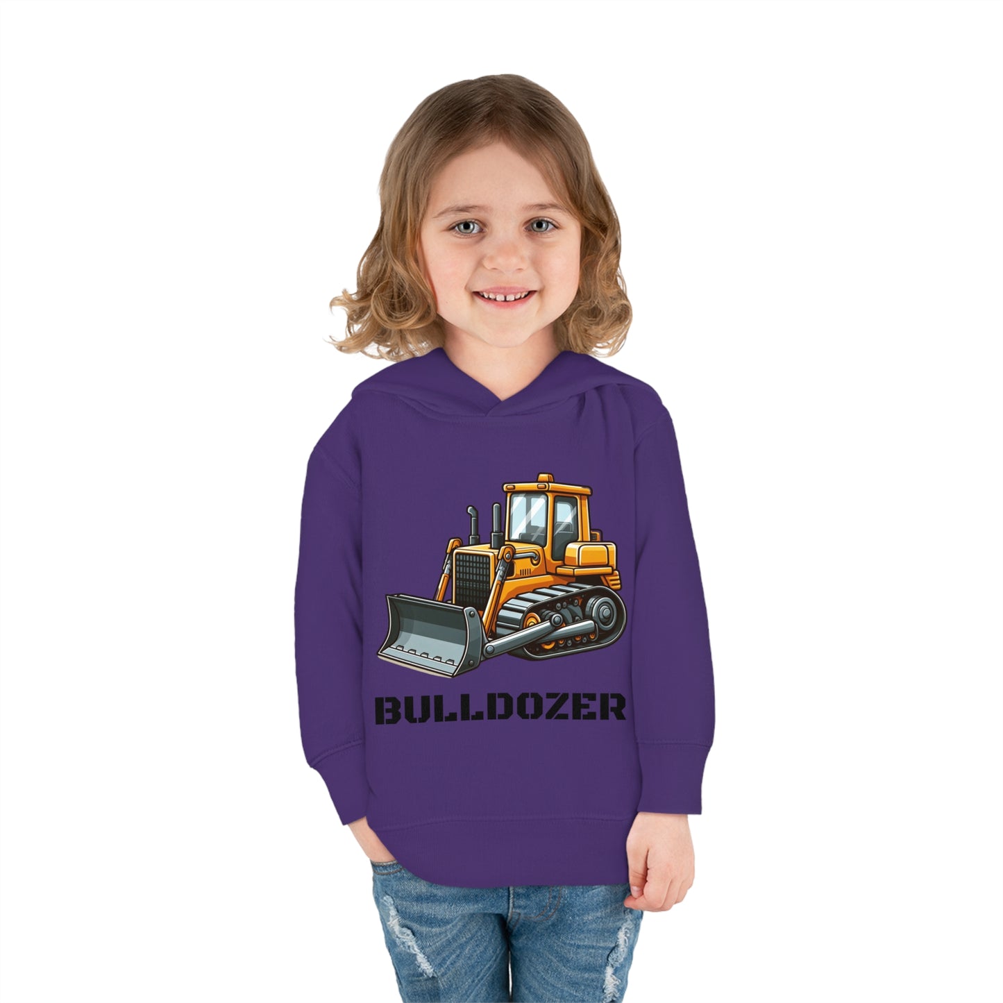 Bulldozer Construction Vehicle Pullover Fleece Hoodie