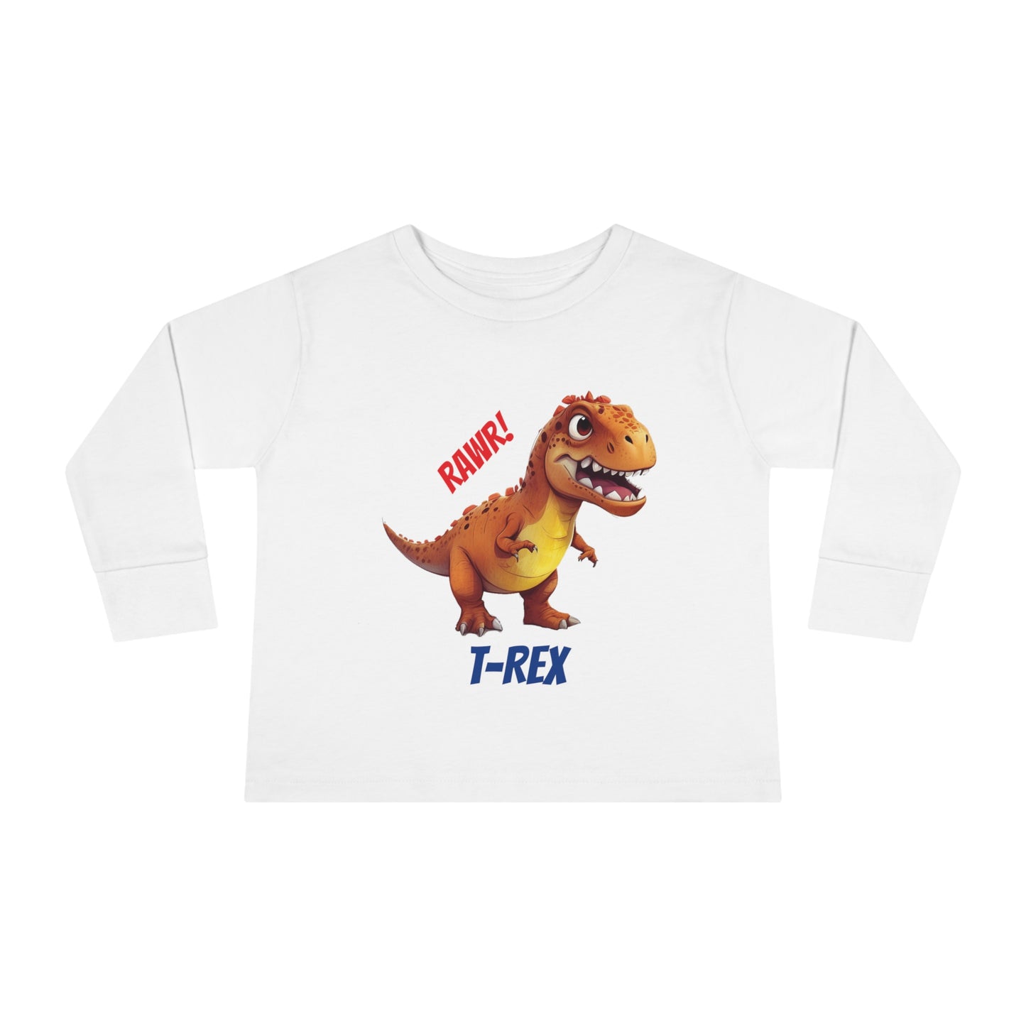 T-Rex Dinosaur - Toddler Long Sleeve Tee