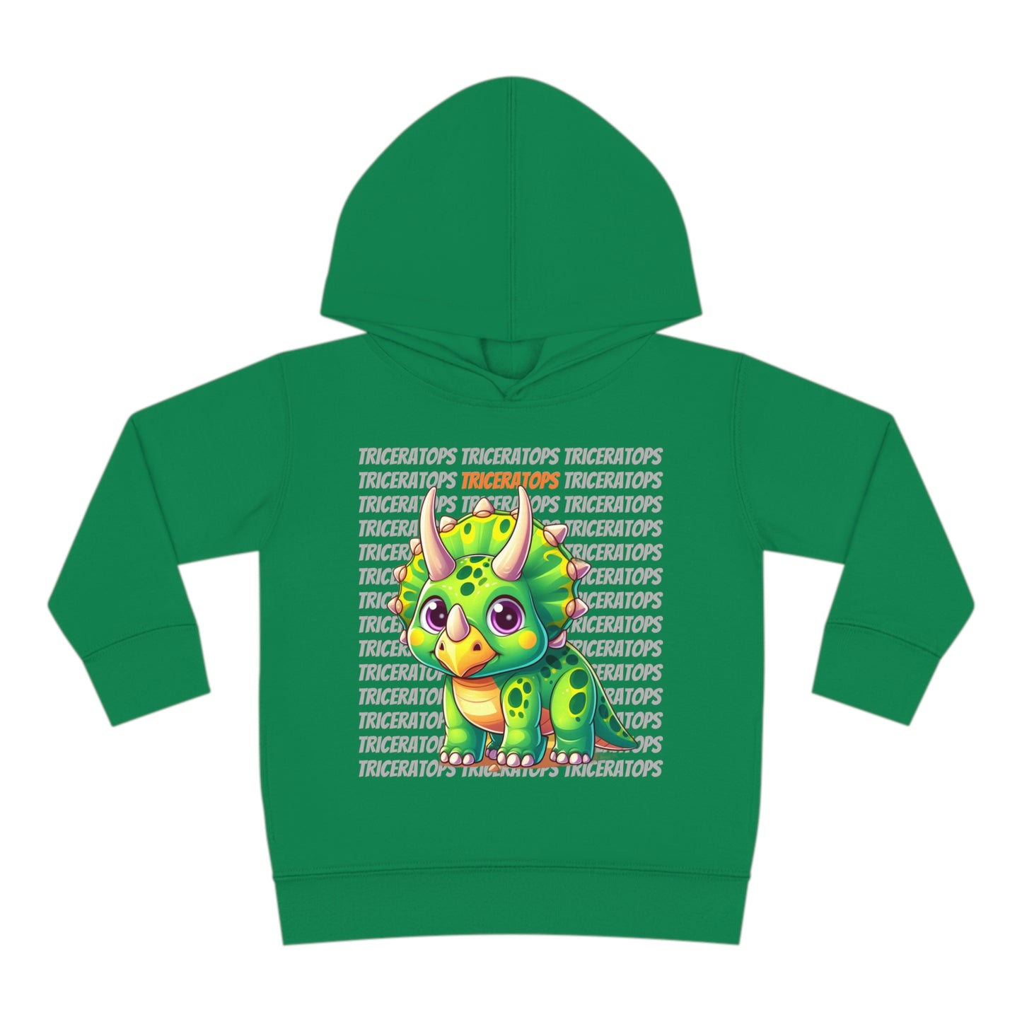 Triceratops Cartoon Dinosaur Toddler & Kids Hoodie Sweater