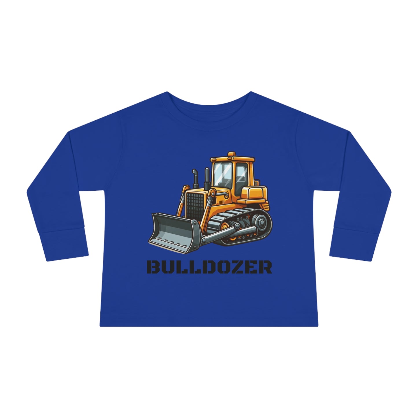 Bulldozer Construction Vehicle Toddler Long Sleeve T-shirt