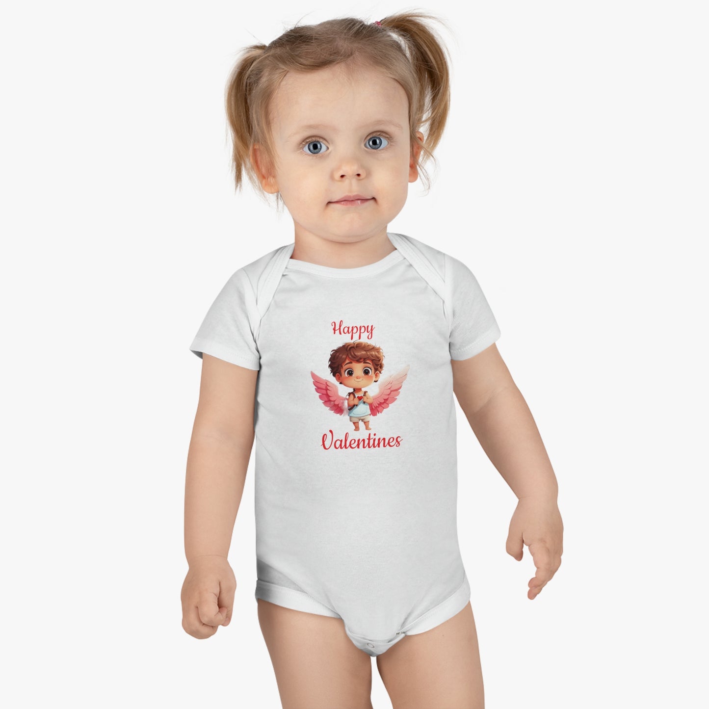 Happy Valentines - Baby Short Sleeve Onesie®