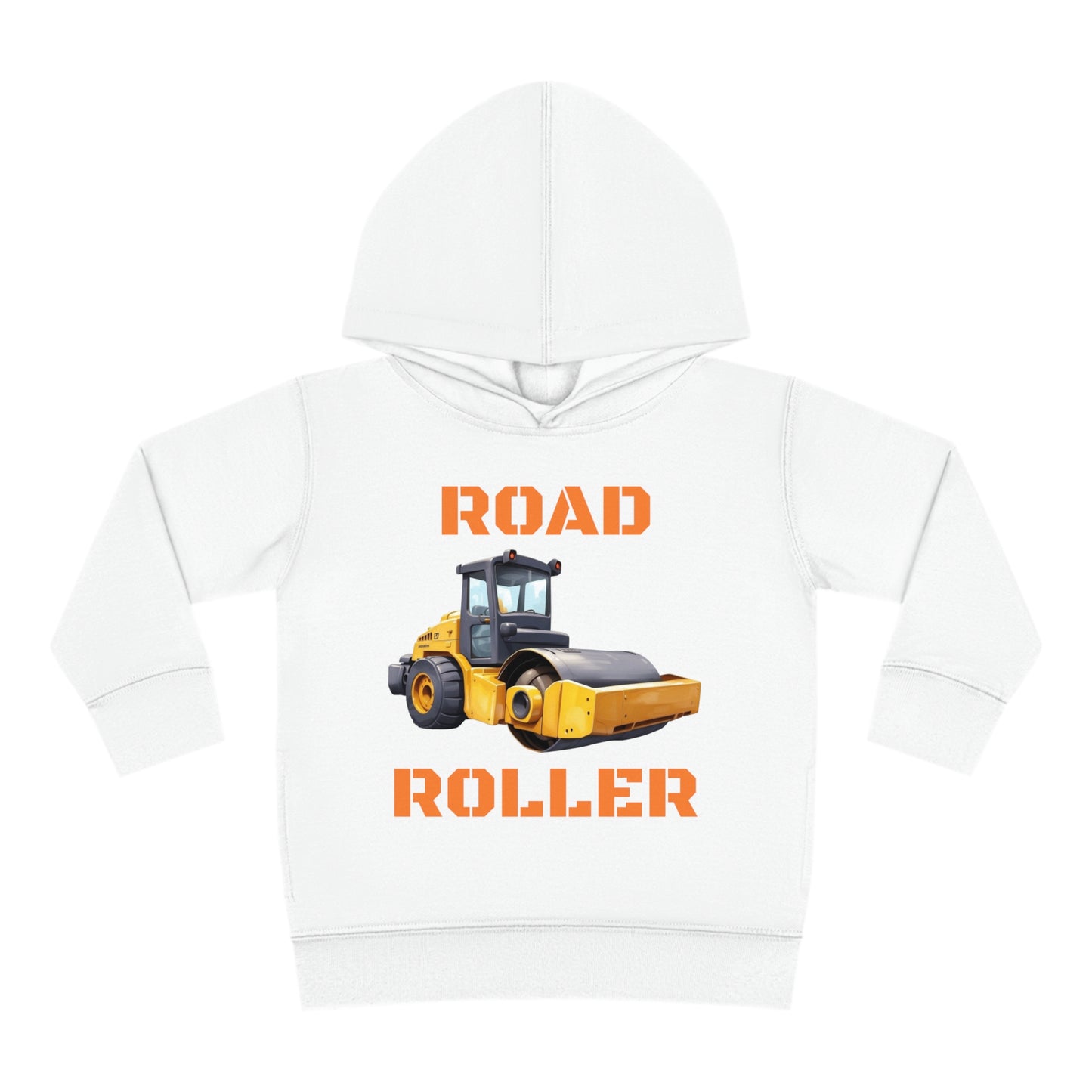 Road Roller Construction Vehicle Toddler Pullover Fleece Hoodie