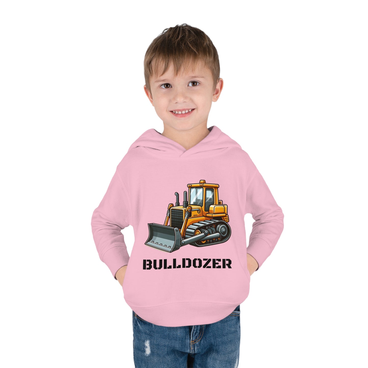 Bulldozer Construction Vehicle Pullover Fleece Hoodie