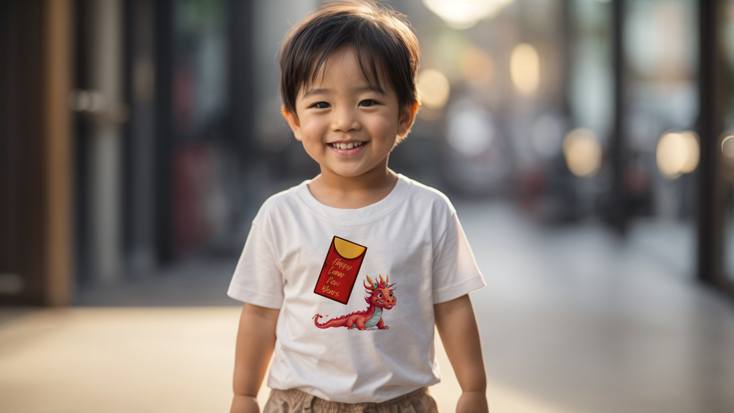 Happy Lunar New Year Dragon - Toddler Short Sleeve Tee