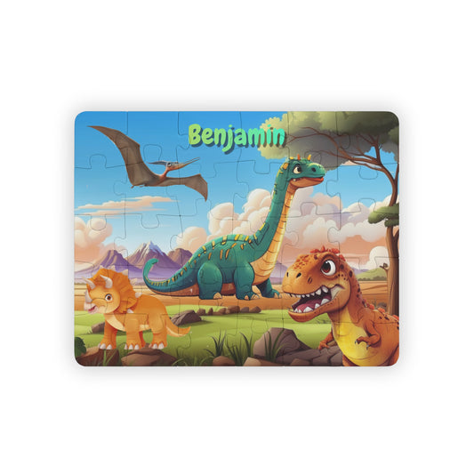 Cartoon Dinosaur Kids' Puzzle, 30-Piece